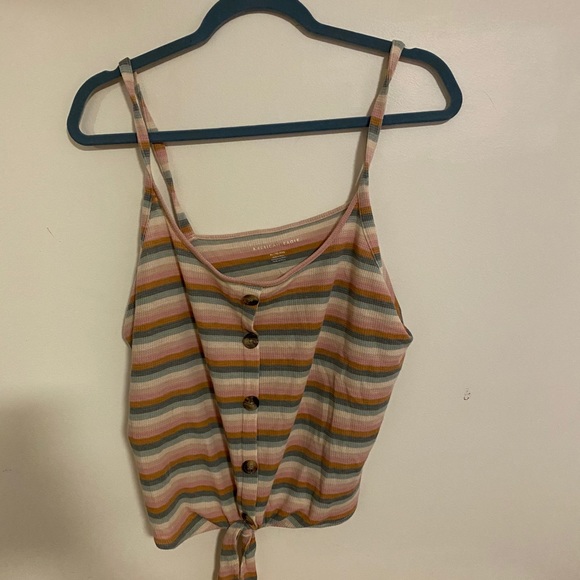 AE CROP FRONT TIE TANK - Picture 2 of 2